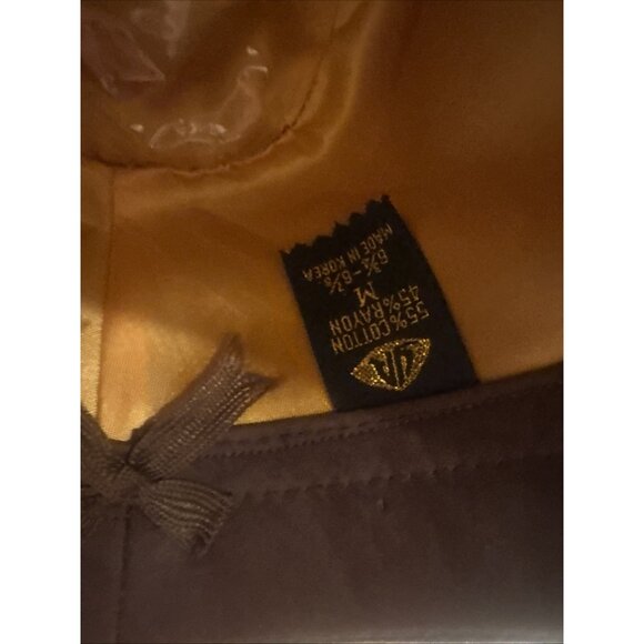 Vintage YA GW Cowboy Western Hat M 6 3/4-6 7/8 Camel Brown Faux Suede - Picture 5 of 8